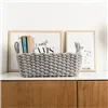 Decorative basket Vinthera Moa Grey Cotton 35 x 25 x 13 cm