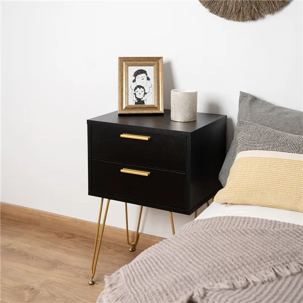 Nightstand Vinthera Moa Black Plastic 40 x 30 x 60 cm