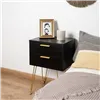 Nightstand Vinthera Moa Black Plastic 40 x 30 x 60 cm