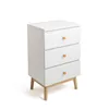 Nightstand Vinthera Moa White Melamin Pine 40 x 30 x 65 cm