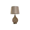 Desk lamp Home ESPRIT Brown Beige Golden Natural 50 W 220 V 33 x 33 x 60 cm