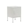 Nightstand Home ESPRIT White Metal 35 x 35 x 51 cm