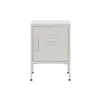 Nightstand Home ESPRIT White Metal 35 x 35 x 51 cm