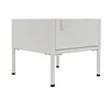 Nightstand Home ESPRIT White Metal 35 x 35 x 51 cm