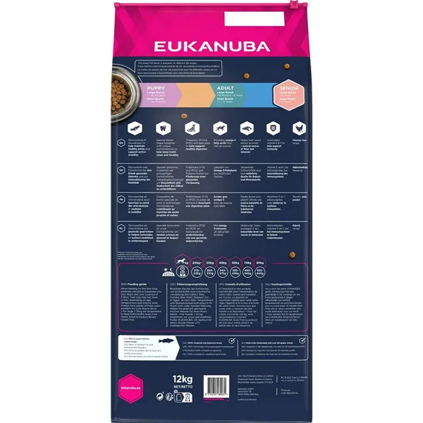 Fodder Eukanuba Grain Free Senior large/giant breed Senior Fish 20-40 Kg 12 kg