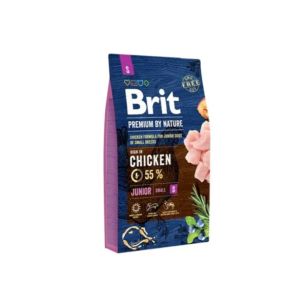 Fodder Brit Premium by Nature Junior S Chicken 8 kg