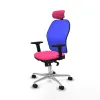 Office Chair with Headrest Jorquera Piqueras y Crespo 2D086N2 Pink