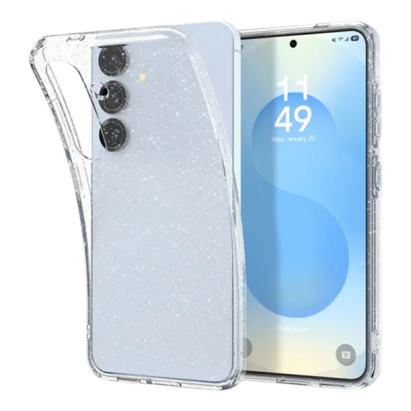 Spigen Liquid Crystal Glitter - Case for Samsung Galaxy S25 (Transparent)