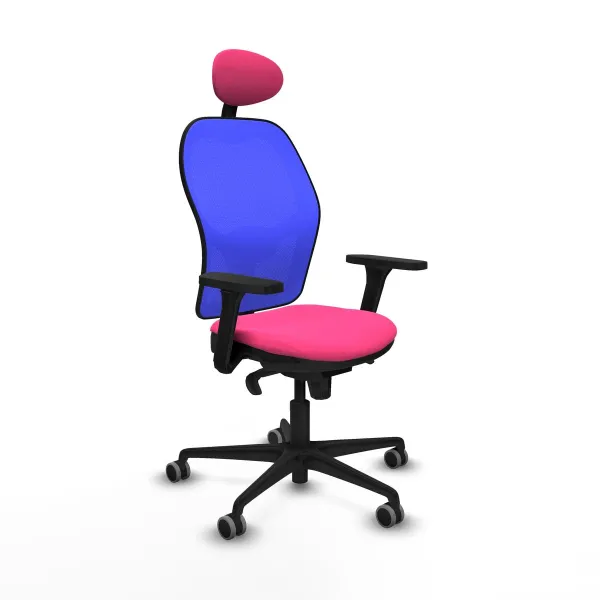 Office Chair with Headrest Jorquera Piqueras y Crespo 3D036G1 Pink