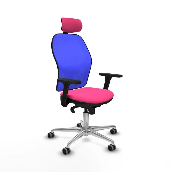Office Chair with Headrest Jorquera Piqueras y Crespo 3D086G2 Pink