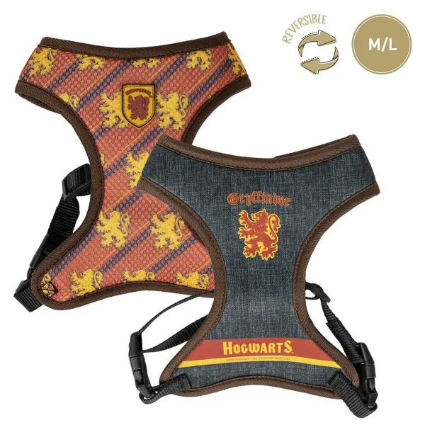 Dog Harness Harry Potter Reversible Red M