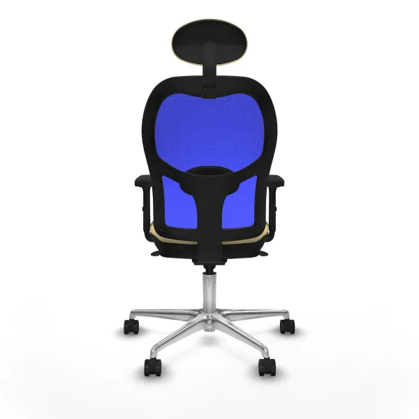 Biroja krēsls ar galvas atbalstu Jorquera Piqueras y Crespo 2D086N1 Krēmkrāsa