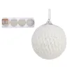 Set of Christmas balls White polystyrene (12 Units)