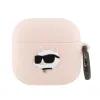 Karl Lagerfeld Silicone Choupette Head 3D - AirPods 4 Case (pink)