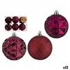 Set of Christmas balls Purple PVC Ø 7 cm (12 Units)