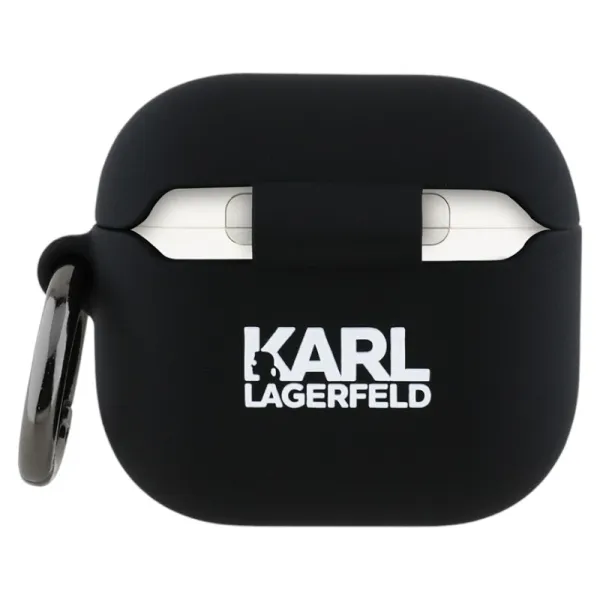 Karl Lagerfeld Silicone Karl Head 3D - AirPods 4 Case (black)