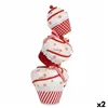 Decorative Figure Tower Cake White Red polystyrene 20 x 50 x 20 cm (2 Units)