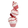 Decorative Figure Tower Cake White Red polystyrene 20 x 50 x 20 cm (2 Units)