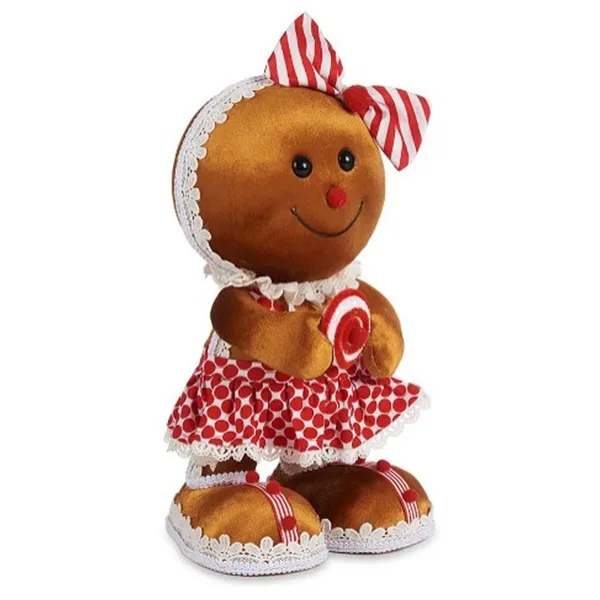 Decorative Figure Cookie Lasso Brown Red polystyrene 19 x 33 x 15 cm (4 Units)