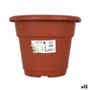 Plant pot Dem Greentime Circular Brown ø 22 x 17,5 cm (12 Units)