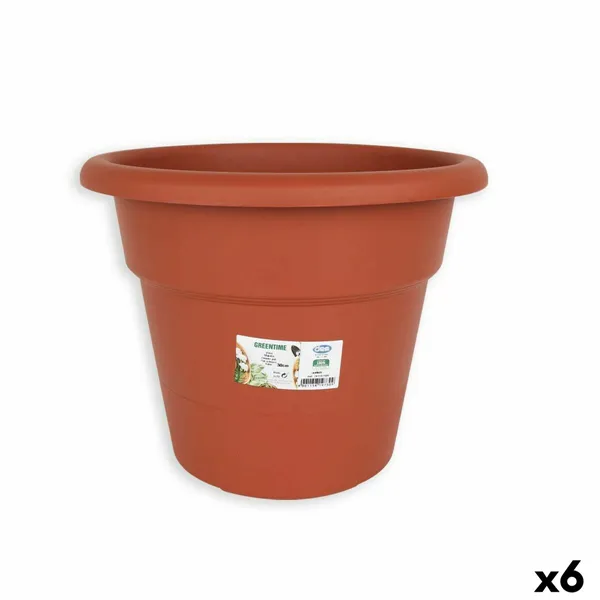 Plant pot Dem Greentime Circular Brown ø 30 x 24 cm (6 Units)