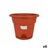 Flower Pot with Dish Dem Greentime Brown ø 35 x 28,5 cm (6 Units)