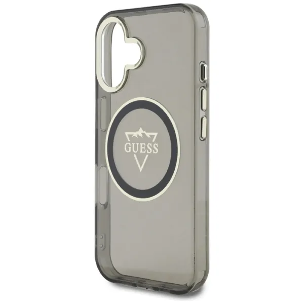Guess IML Metal Mountain Logo MagSafe - Case for iPhone 16 (black)