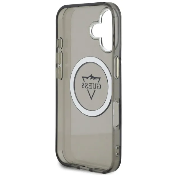 Guess IML Metal Mountain Logo MagSafe - Case for iPhone 16 (black)