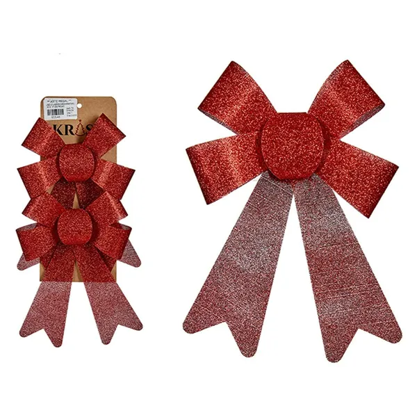 Christmas Decorations Set Lasso Red PVC 15 x 2 x 17 cm (24 Units)