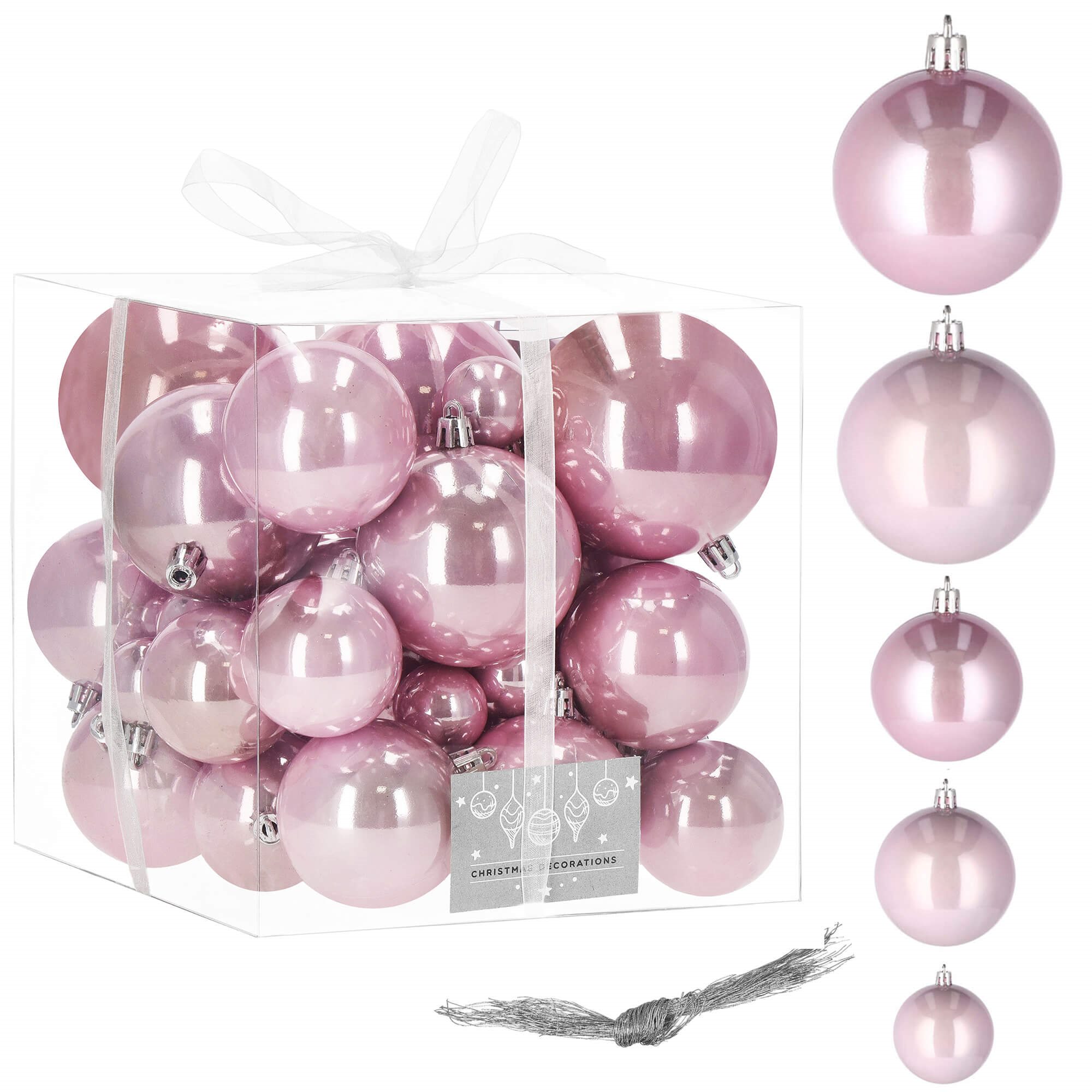 Christmas tree decoration Springos CA0145 4/5/6/7/8 cm 37 pcs.