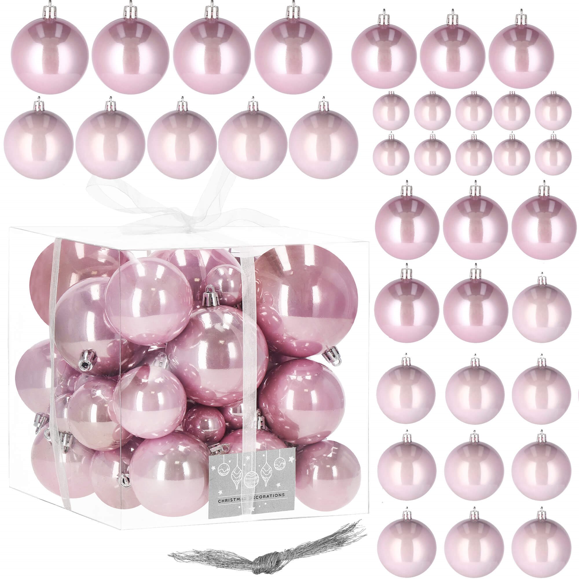 Christmas tree decoration Springos CA0145 4/5/6/7/8 cm 37 pcs.