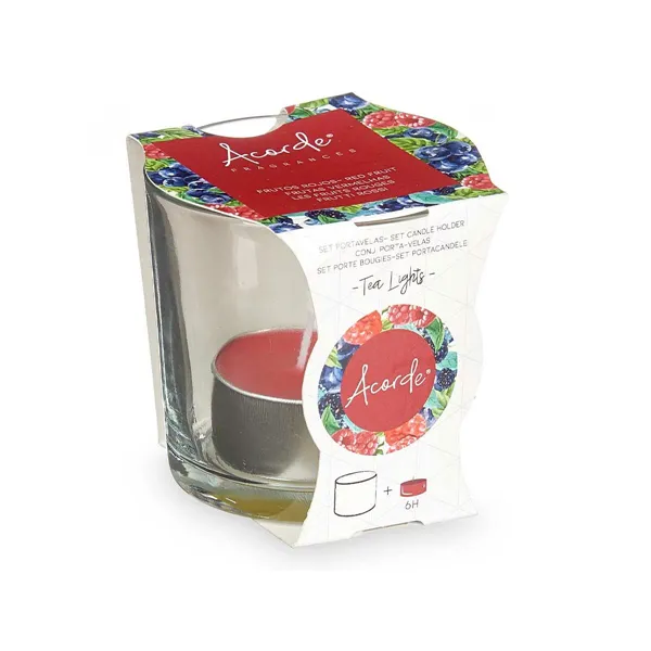 Scented Candle Tealight Red fruits (12 Units)