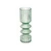 Vase Stripes Green Crystal 8 x 23 x 8 cm (8 Units)