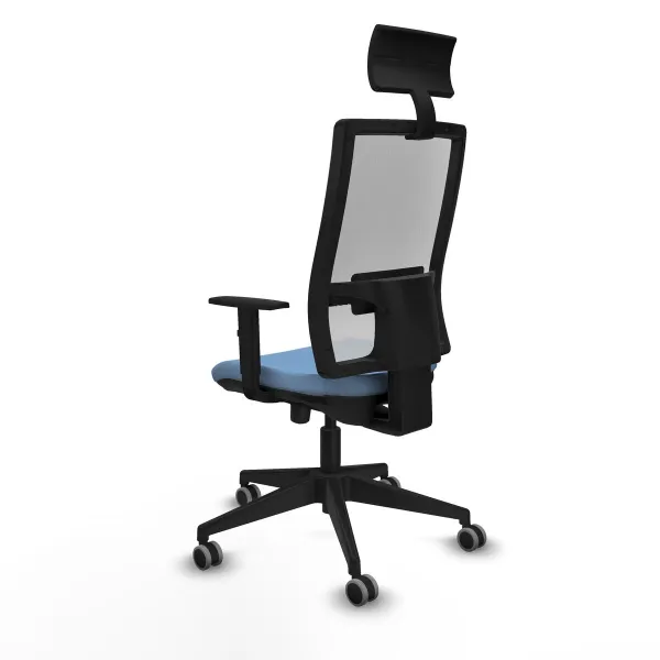 Office Chair with Headrest Piqueras y Crespo 1D066G1 Sky blue