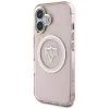 Guess IML Metal Mountain Logo MagSafe - Case for iPhone 16 (pink)
