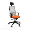 Office Chair with Headrest Piqueras y Crespo 1D066G1 Orange