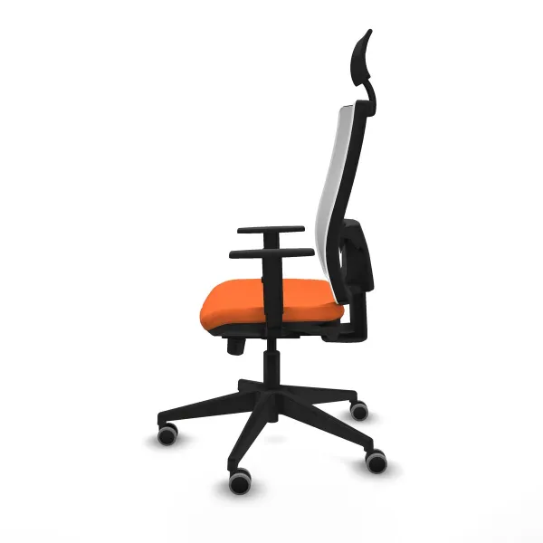 Office Chair with Headrest Piqueras y Crespo 1D066G1 Orange