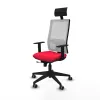 Office Chair with Headrest Piqueras y Crespo 1D066G1 Red