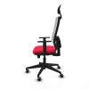 Office Chair with Headrest Piqueras y Crespo 1D066G1 Red