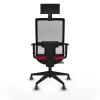 Office Chair with Headrest Piqueras y Crespo 1D066G1 Red