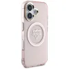 Guess IML Metal Mountain Logo MagSafe - Case for iPhone 16 (pink)