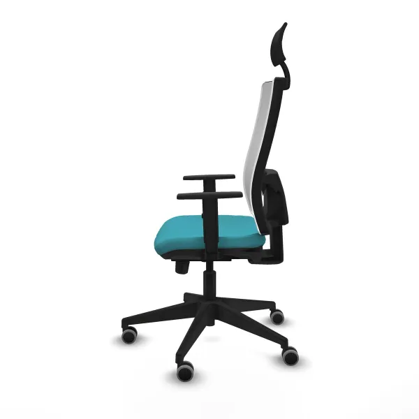Office Chair with Headrest Piqueras y Crespo 1D066G1 Turquoise