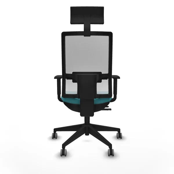 Office Chair with Headrest Piqueras y Crespo 1D066G1 Turquoise