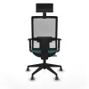 Office Chair with Headrest Piqueras y Crespo 1D066G1 Turquoise