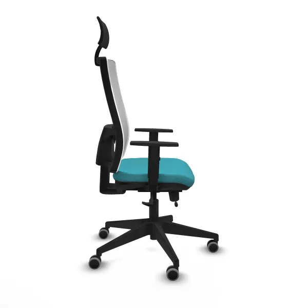 Office Chair with Headrest Piqueras y Crespo 1D066G1 Turquoise