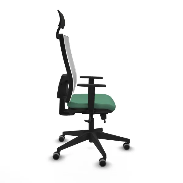 Office Chair with Headrest Piqueras y Crespo 1D066G1 Emerald Green