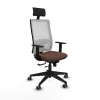 Office Chair with Headrest Piqueras y Crespo 1D066G1 Dark brown