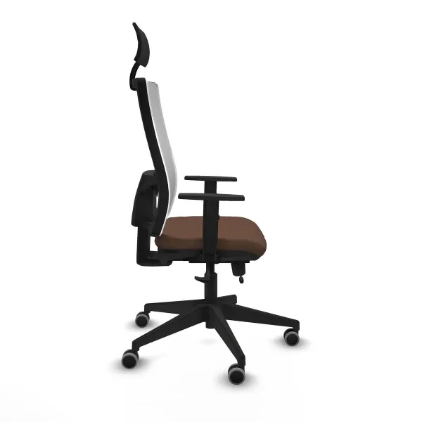 Office Chair with Headrest Piqueras y Crespo 1D066G1 Dark brown