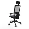 Office Chair with Headrest Piqueras y Crespo 1D066G1 Dark grey