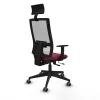 Office Chair with Headrest Piqueras y Crespo 1D066G1 Maroon